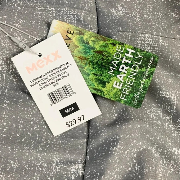 Mexx Women's Leggings Washed Tie Dye Ruched Grey High Rise Waist Size Medium - Picture 12 of 14